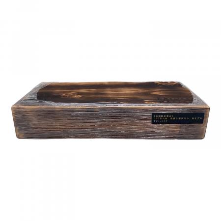 Fatwood Factory 焚火台用品 350年古材 焼燻し薪割り台 角モデル
