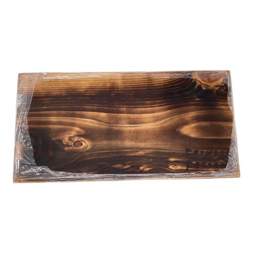 Fatwood Factory 焚火台用品 350年古材 焼燻し薪割り台 角モデル