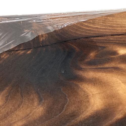 Fatwood Factory 焚火台用品 350年古材 焼燻し薪割り台 角モデル