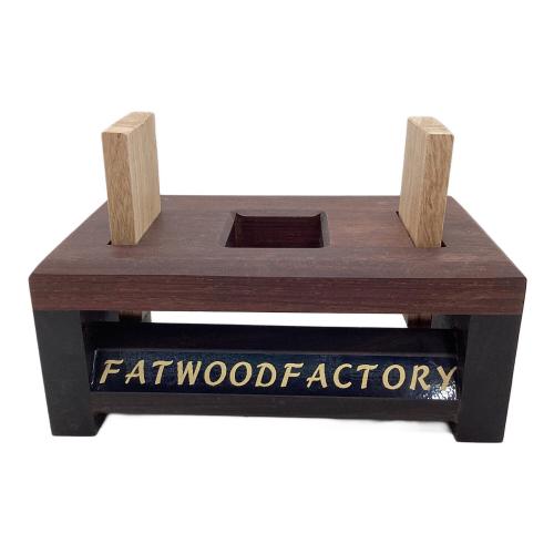 Fatwood Factory (ファットウッド ファクトリー) 焚火台用品 黒檀紫檀薪割り台スタンド