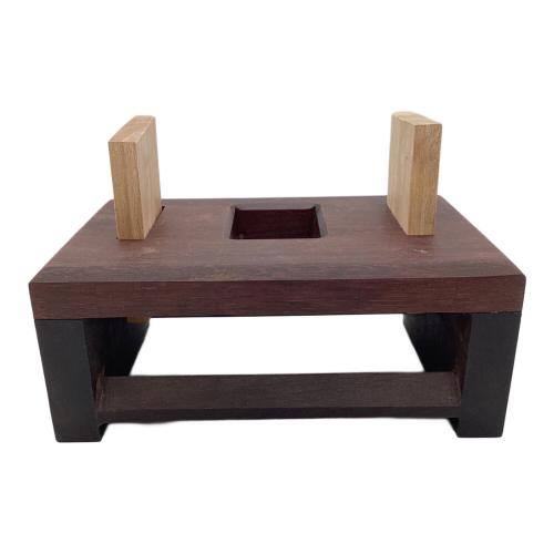 Fatwood Factory (ファットウッド ファクトリー) 焚火台用品 黒檀紫檀薪割り台スタンド