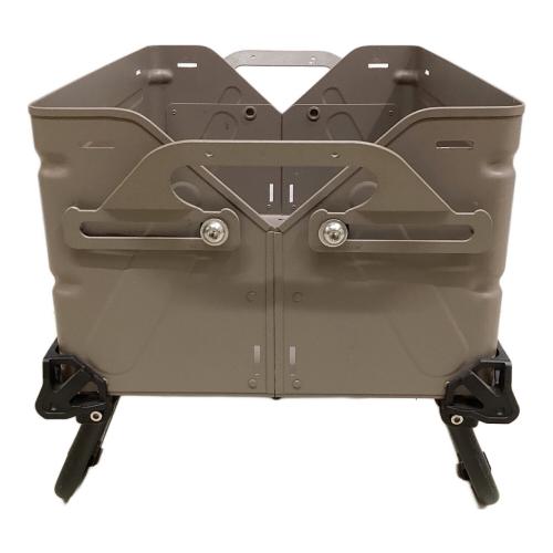 Snow peak (スノーピーク) 収納ケース ※グリップ・開閉固定パーツ一部欠品 シェルフコンテナ25 Geekfield限定ミルカーキ