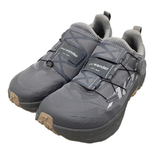 and wander (アンドワンダー)×ALTRA トレッキングシューズ メンズ SIZE 25.5cm グレー ALOA85S799K Timp 5 Boa x Altra トレランシューズ