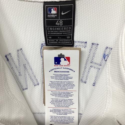 ロサンゼルス・ドジャース 応援グッズ SIZE 48 ホワイト×ブルー ワールドシリーズ優勝バッジ付エリートジャージ ユニフォーム 【17】大谷翔平 選手着用仕様
