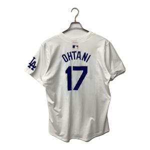 ロサンゼルス・ドジャース 応援グッズ SIZE 48 ホワイト×ブルー ワールドシリーズ優勝バッジ付エリートジャージ ユニフォーム 【17】大谷翔平 選手着用仕様
