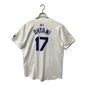 ロサンゼルス・ドジャース 応援グッズ SIZE 48 ホワイト×ブルー ワールドシリーズ優勝バッジ付エリートジャージ ユニフォーム 【17】大谷翔平 選手着用仕様
