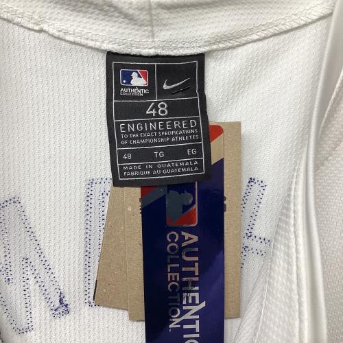 ロサンゼルス・ドジャース 応援グッズ SIZE 48 ホワイト×ブルー ワールドシリーズ優勝バッジ付エリートジャージ ユニフォーム 【17】大谷翔平 選手着用仕様