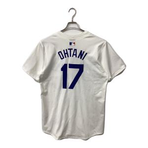 ロサンゼルス・ドジャース 応援グッズ SIZE 44 ホワイト×ブルー ワールドシリーズ優勝バッジ付エリートジャージ ユニフォーム 【17】大谷翔平 選手着用仕様