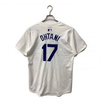 ロサンゼルス・ドジャース 応援グッズ SIZE 44 ホワイト×ブルー ワールドシリーズ優勝バッジ付エリートジャージ ユニフォーム 【17】大谷翔平 選手着用仕様