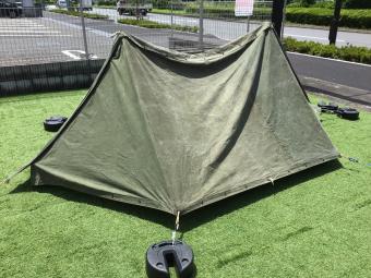 US軍 (ユーエスグン) 軍幕 オリーブ シェルターハーフ2枚セット USパップテント