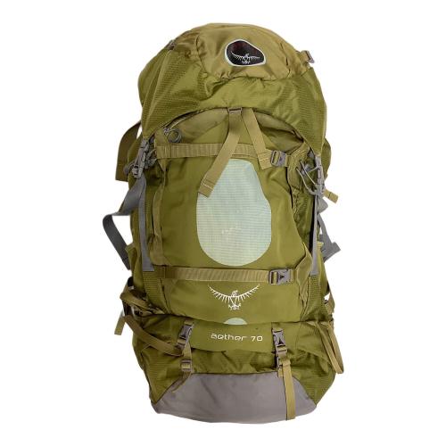 OSPREY (オスプレー) バックパック 黄緑 イーサー70 背面長 51cm以上 50L～(テント泊)