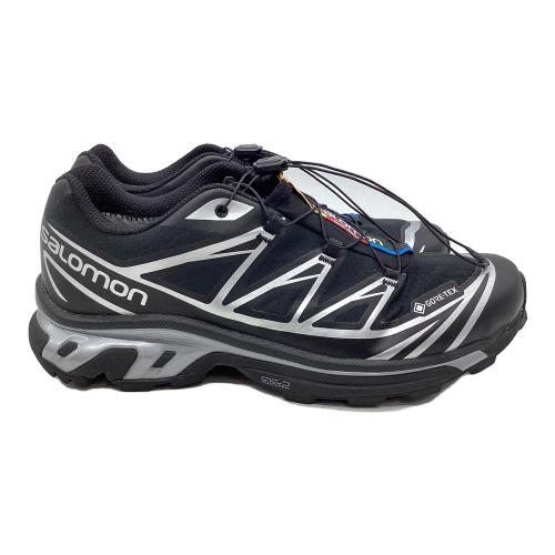 SALOMON (サロモン) トレッキングシューズ メンズ SIZE 27.5cm ブラック×シルバー 474506 XT-6 GTX トレランシューズ GORE-TEX