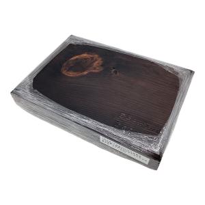 Fatwood Factory (ファットウッド ファクトリー) 焚火台用品 古民家200年古材使用 限定品 ① 古材焼燻し薪割り台S カスタムモデル