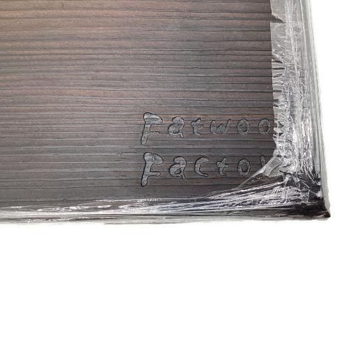 Fatwood Factory (ファットウッド ファクトリー) 焚火台用品 古民家200年古材使用 限定品 ⑨ 古材焼燻し薪割り台S カスタムモデル