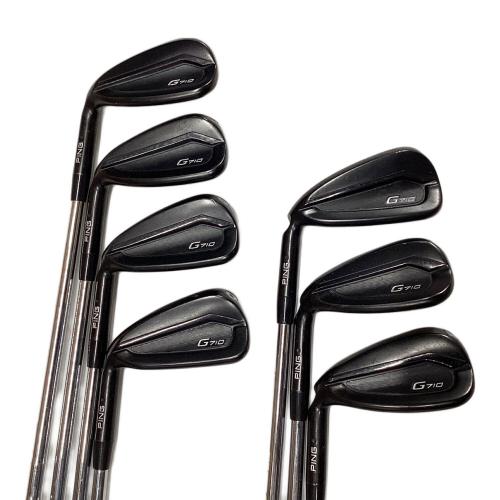 PiNG (ピン) アイアンセット 2020年モデル レフティ G710 7本セット(5/6/7/8/9/U/W) 純正グリップ消耗