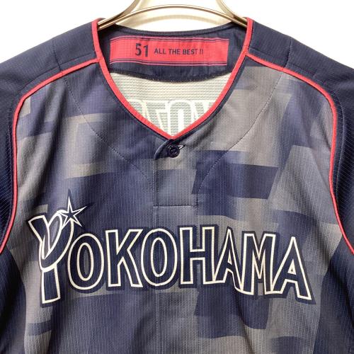 横浜DeNAベイスターズ (ヨコハマディーエヌエーベイスターズ) 応援グッズ SIZE M ネイビー ファンフェスティバル2022 マリノスコラボ ユニフォーム 【51】宮崎敏郎 プロ仕様モデル