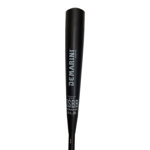 DeMARINI (ディマリニ) 軟式バット 84㎝ ブラック 他社製ケース付 730g ケーポイントストロング3 DJRBKPTBE