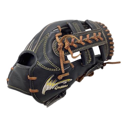 Ip Selec 硬式グローブ ブラック×ブラウン ケース付 内野用