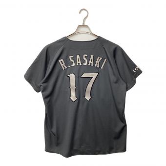 千葉ロッテマリーンズ (チバロッテマリーンズ) 応援グッズ SIZE L グレー 佐々木朗希【17】 ユニフォーム 2024 NEO CLASSIC EDITION レプリカ