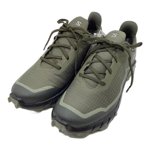 SALOMON (サロモン) トレッキングシューズ メンズ SIZE 27cm グリーン×ブラック 473103 アルファクロス5 GTX ローカット GORE-TEX