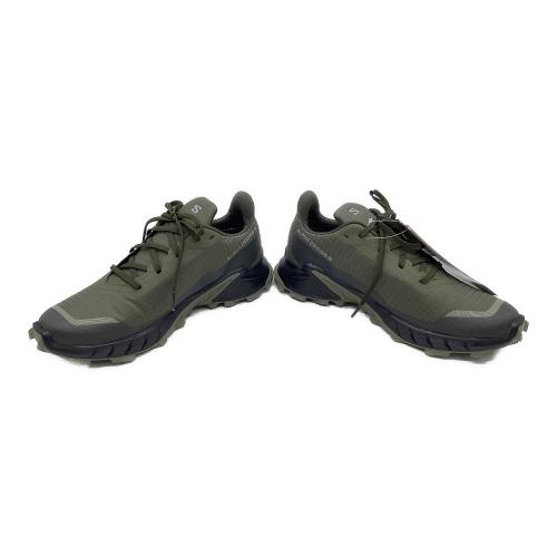 SALOMON (サロモン) トレッキングシューズ メンズ SIZE 27cm グリーン×ブラック 473103 アルファクロス5 GTX ローカット GORE-TEX