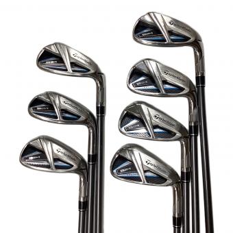 TaylorMade (テーラーメイド) アイアンセット SIM MAX フレックス【R】 7本セット(6/7/8/9/PW/AW/SW) 非純正グリップ良好