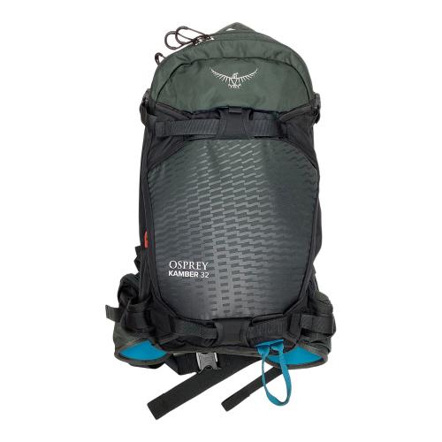OSPREY (オスプレー) バックパック ブラック×グリーン バックカントリー用 キャンバー32 背面長 51cm以上 31-40L(山小屋泊)