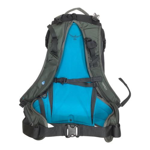 OSPREY (オスプレー) バックパック ブラック×グリーン バックカントリー用 キャンバー32 背面長 51cm以上 31-40L(山小屋泊)