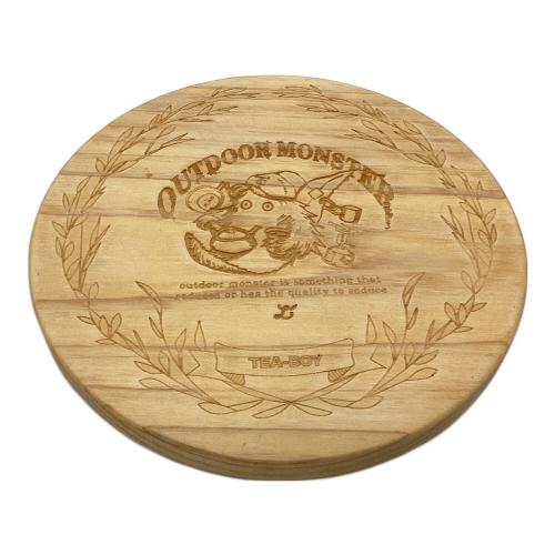 大島園×OUTDOOR MONSER×SOMABITO アウトドア雑貨 木製LID