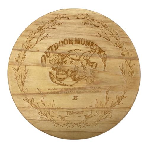 大島園×OUTDOOR MONSER×SOMABITO アウトドア雑貨 木製LID
