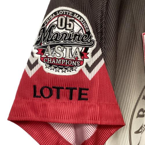 千葉ロッテマリーンズ (チバロッテマリーンズ) 2009年ビジター 応援グッズ NPBマーク有 SIZE Free ホワイト×ブラック