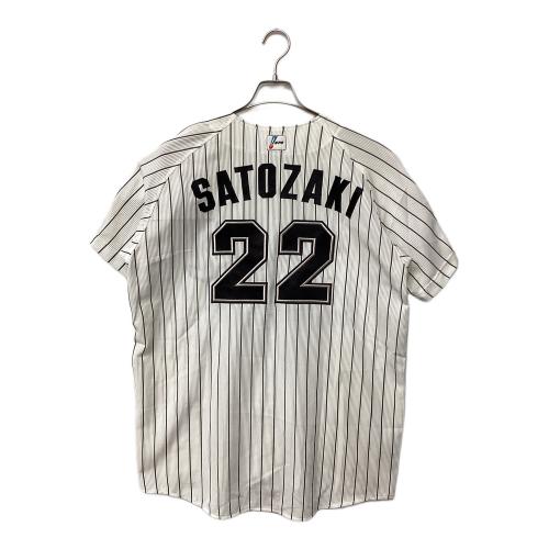 千葉ロッテマリーンズ (チバロッテマリーンズ) 応援グッズ SIZE Free ホワイト 里崎 智也【2】 ユニフォーム プロ仕様モデル