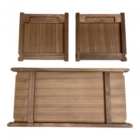 IKIKI (イキキ) 収納ケース ウォールナット シェルフコンテナL