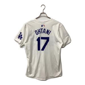 ロサンゼルス・ドジャース 応援グッズ SIZE 48 ホワイト×ブルー ワールドシリーズ優勝バッジ付エリートジャージ ユニフォーム 【17】大谷翔平 選手着用仕様