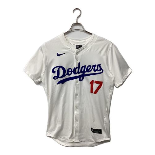 ロサンゼルス・ドジャース 応援グッズ SIZE 44 ホワイト×ブルー ワールドシリーズ優勝バッジ付エリートジャージ ユニフォーム 【17】大谷翔平 選手着用仕様