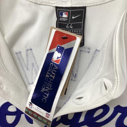 ロサンゼルス・ドジャース 応援グッズ SIZE 44 ホワイト×ブルー ワールドシリーズ優勝バッジ付エリートジャージ ユニフォーム 【17】大谷翔平 選手着用仕様