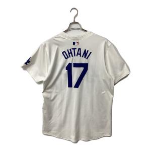 ロサンゼルス・ドジャース 応援グッズ SIZE 48 ホワイト×ブルー ワールドシリーズ優勝バッジ付エリートジャージ ユニフォーム 【17】大谷翔平 選手着用仕様