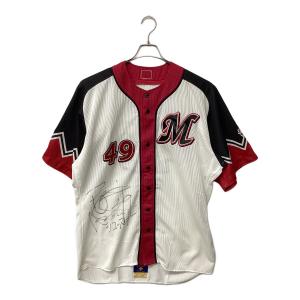 千葉ロッテマリーンズ (チバロッテマリーンズ) 応援グッズ ホワイト ブライアン・シコースキー【49】 サイン証明有 ユニフォーム 2009年ホーム 実使用(2009年オールスター着用品)