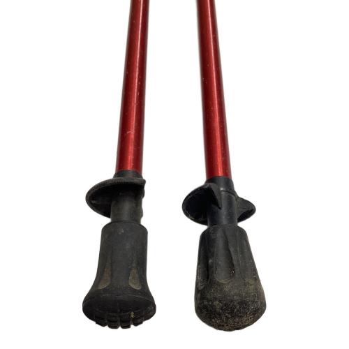 mont-bell (モンベル) トレッキングポール 105cm レッド×グレー 2本セット U.L.フォールディングポール