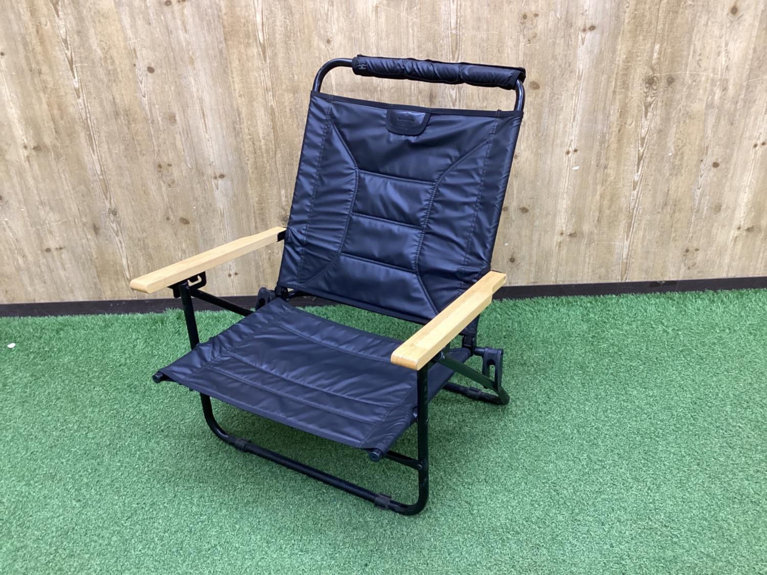 AS2OV (アッソブ) アウトドアチェア ブラック 旧型 リクライニングロー