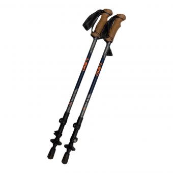 LekiSport (レキスポーツ) トレッキングポール 最大長～135cm ネイビー×グレー 2本セット LEGACY LITE