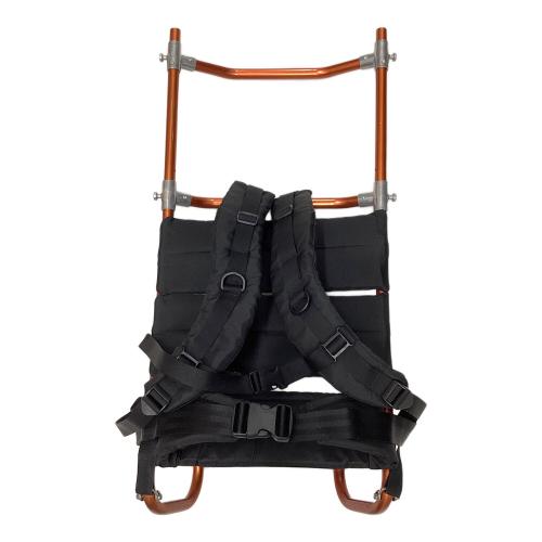 EVERNEW (エバニュー) バックパック オレンジ×ブラック 廃盤品 オレンジボーン 静荷重60㎏