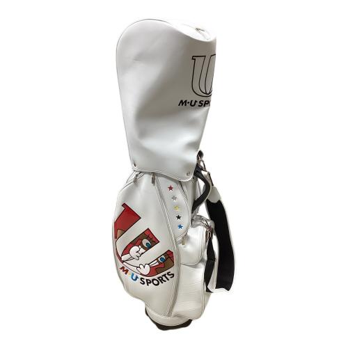 M U SPORTS (エムユースポーツ) キャディバッグ ホワイト