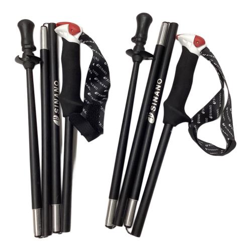 SINANO (シナノ) トレッキングポール 115cm ブラック トレランポール14.0