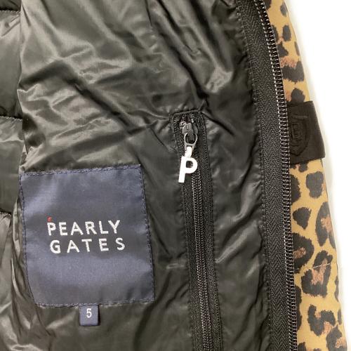 PEARLY GATES (パーリーゲイツ) ゴルフウェア(トップス) メンズ SIZE L 撥水2WAYダウンブルゾン 2022年モデル ヒョウ柄 053-2220003