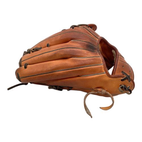 ATOMS (アトムズ) 硬式グローブ 約31cm オレンジ×ブラック 外野用 左投げ用