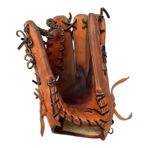 ATOMS (アトムズ) 硬式グローブ 約31cm オレンジ×ブラック 外野