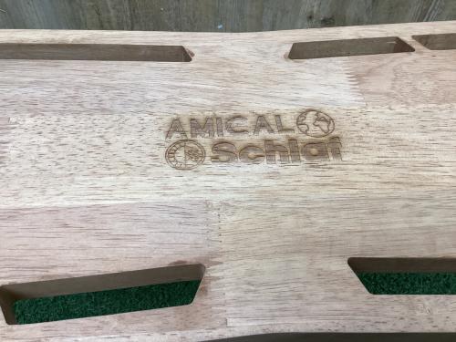 AMICAL SCHLAF アウトドアテーブル ブラウン スケートボードサイドテーブル