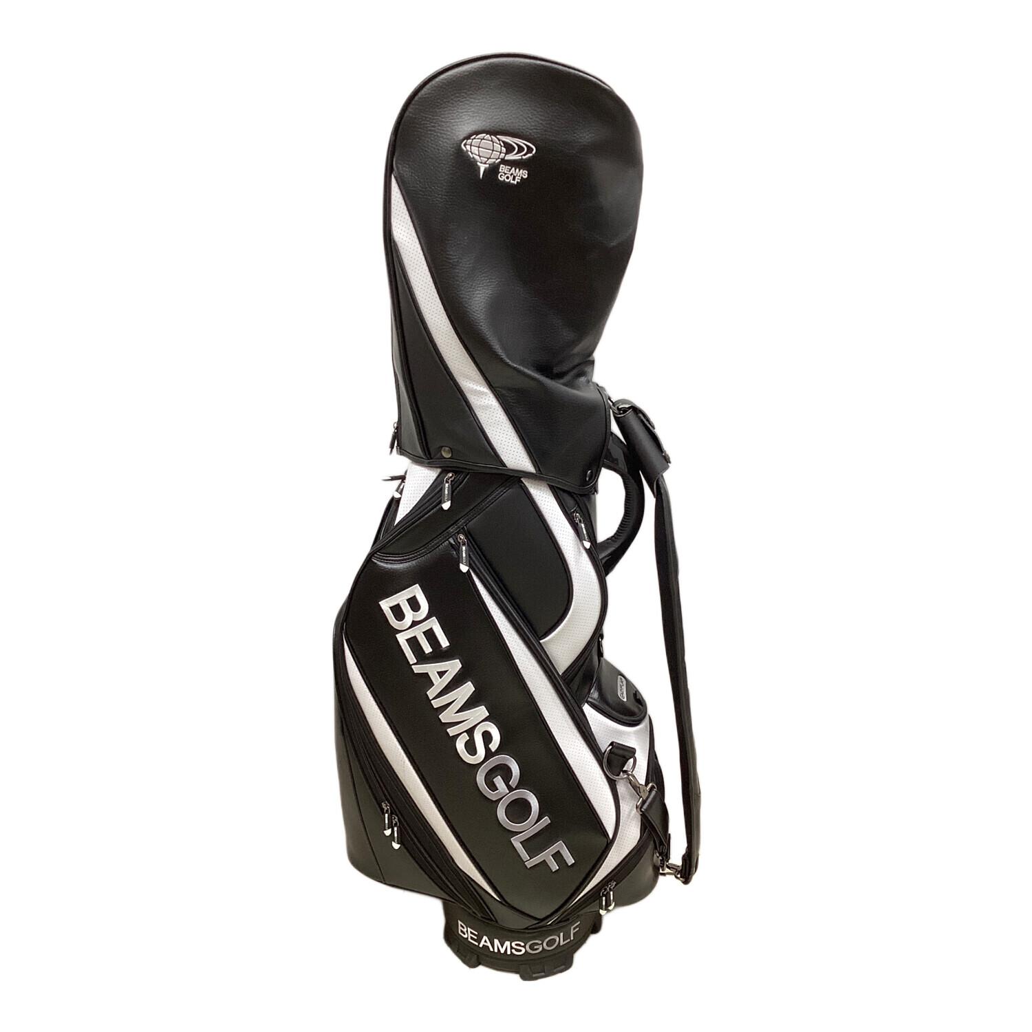 BEAMS GOLF (ビームスゴルフ) キャディバッグ ブラック×ホワイト