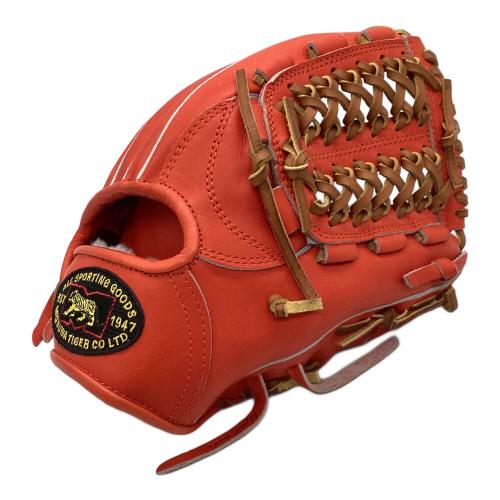 美津和タイガー (ミツワタイガー) 硬式グローブ レッド ケース付 Revol Tiger 内野用 HGY5517-028 未使用品